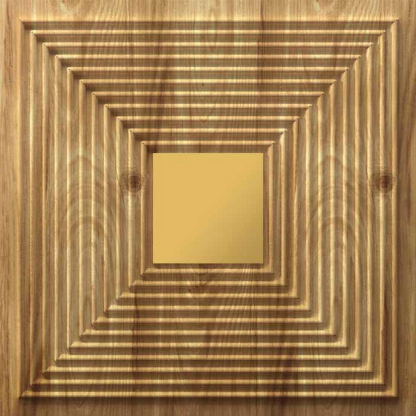 Beech Wood - Gold Self Adhesive Panels Line Design