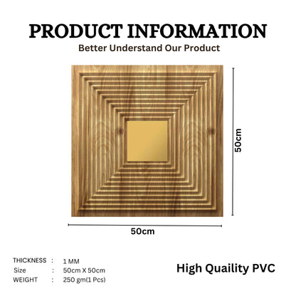 Beech Wood - Gold Self Adhesive Panels Line Design