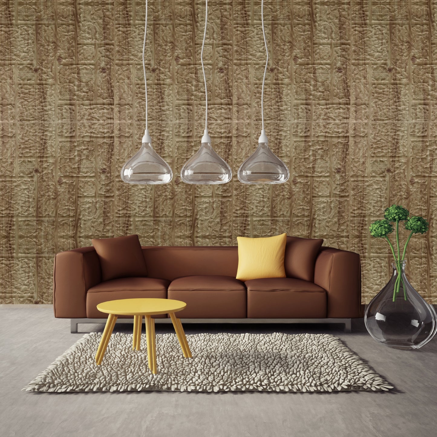 3D Self Adhesive Wall Panel - Abstract Design 50 x 50 cm