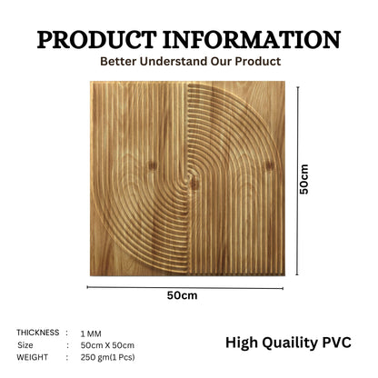Beech Wood Self Adhesive Panels Circle Design