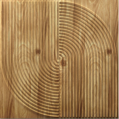 Beech Wood Self Adhesive Panels Circle Design