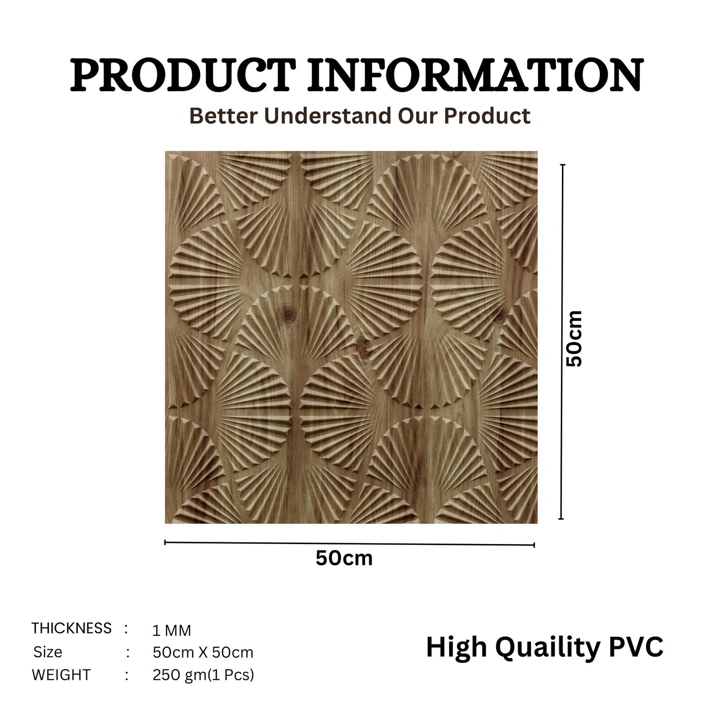 Beech Wood Self Adhesive Panels Hand Fan Design