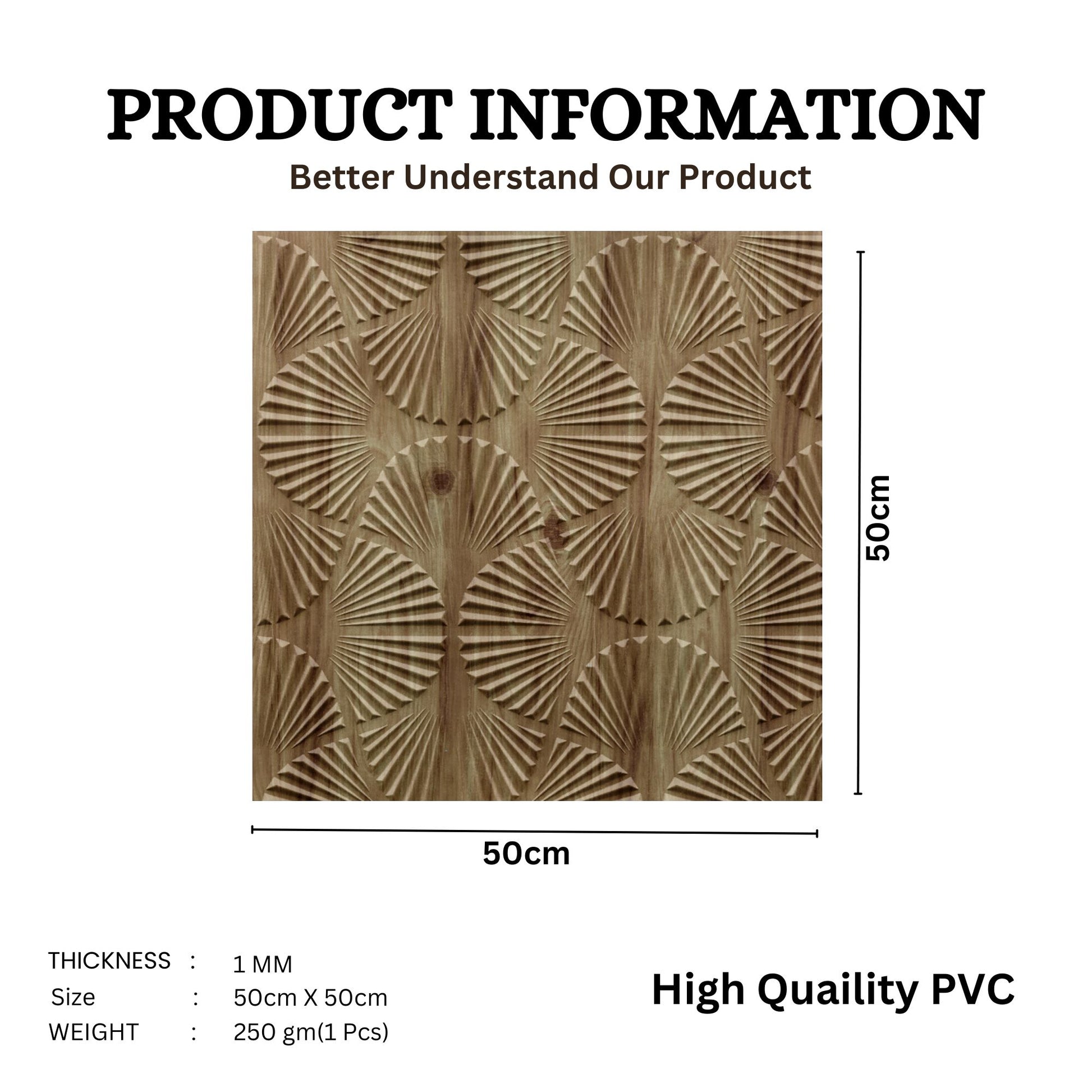 Beech Wood Self Adhesive Panels Hand Fan Design