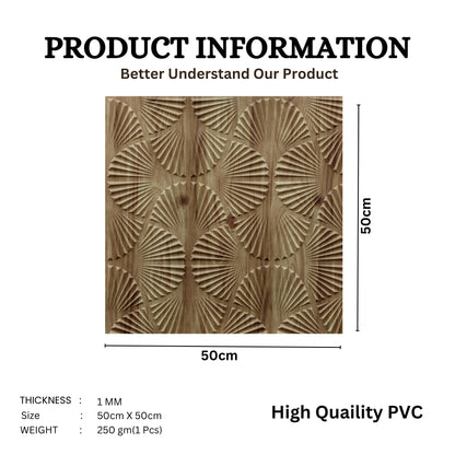 Beech Wood Self Adhesive Panels Hand Fan Design