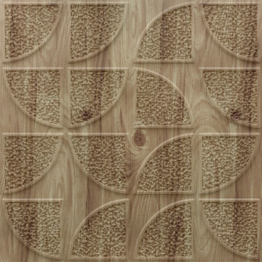 3D Self Adhesive Wall Panel Quarter Circle Design- 50x50cm
