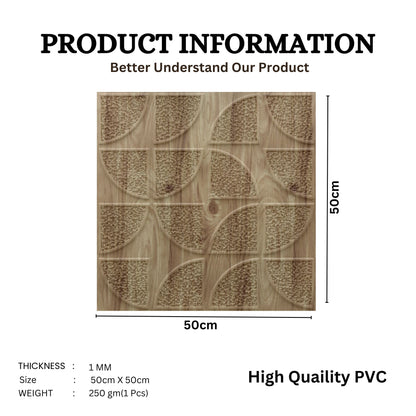 Beech Wood Self Adhesive Panels Quarter Circle Design