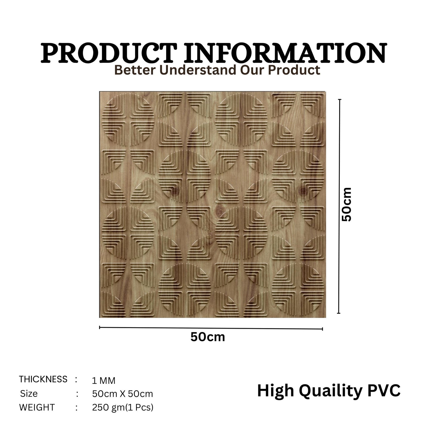Beech Wood Self Adhesive Panels Quarter Circle Design
