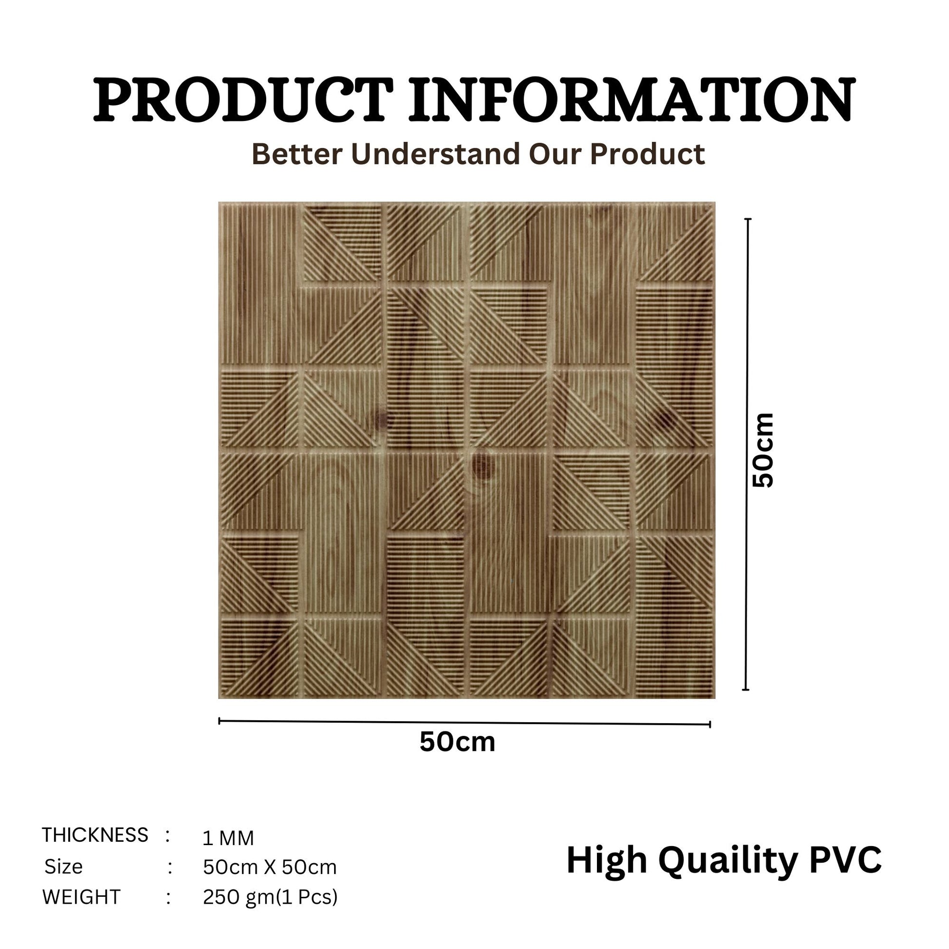 Beech Wood Self Adhesive Panels Stripe Design