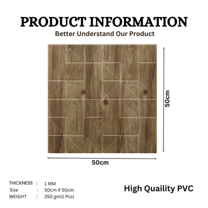 Beech Wood Self Adhesive Panels Stripe Design