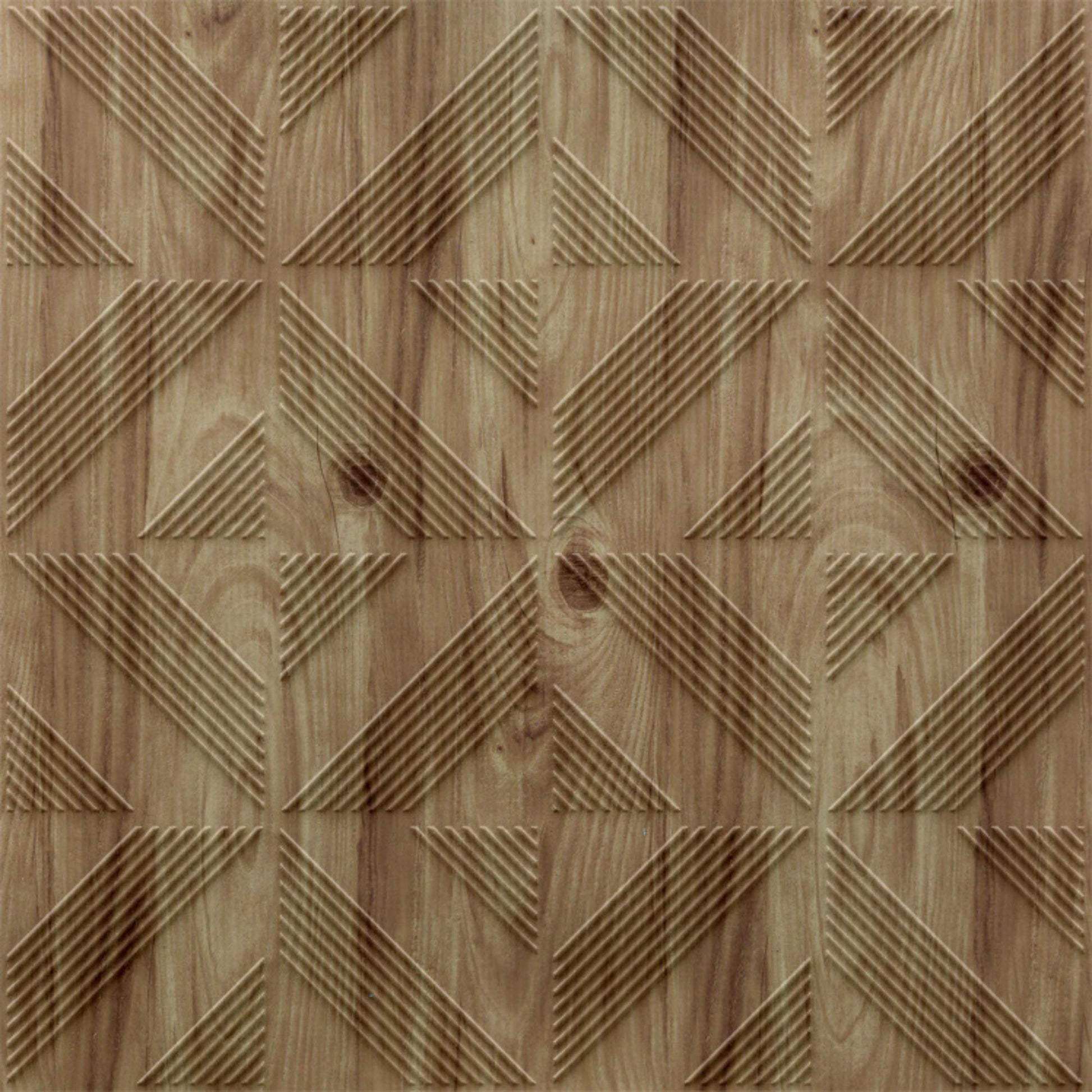 Beech Wood Self Adhesive Panels triangle Design
