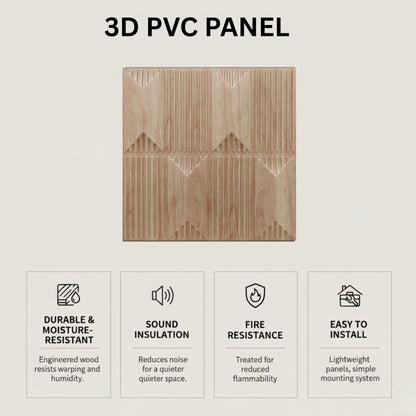Beech Wood 3D Wall Panels Artisan Design