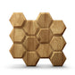 Beech Wood 3D Wall Panels Hexagon Design-td038