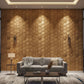 Beech Wood 3D Wall Panels Hexagon Design-td038