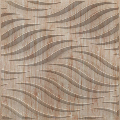 Beech Wood 3D Wall Panels Swirl Design front