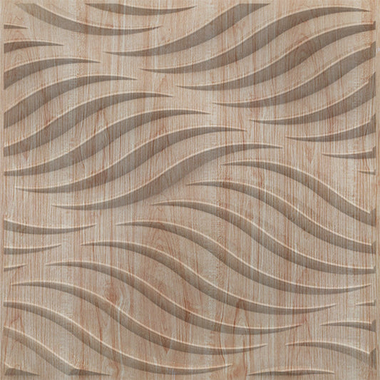 Beech Wood 3D Wall Panels Swirl Design front
