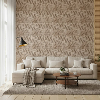 Beech Wood 3D Wall Panels Swirl Design front