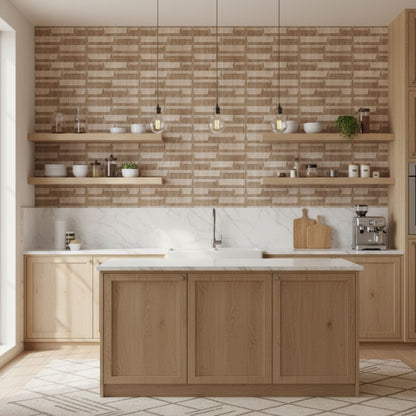 Beech Wood 3D Wall Panels Vault Design