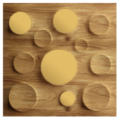 Beech Wood Acrylic Moon Design 3D Wall Panel