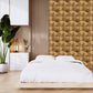 Beech Wood 3D Wall Panels Hexa quarter Design