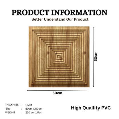 Beech Wood Self Adhesive Panels Square Design TP112