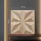 Beech Wood Crystal  Design 3D Wall Panel Front View-4