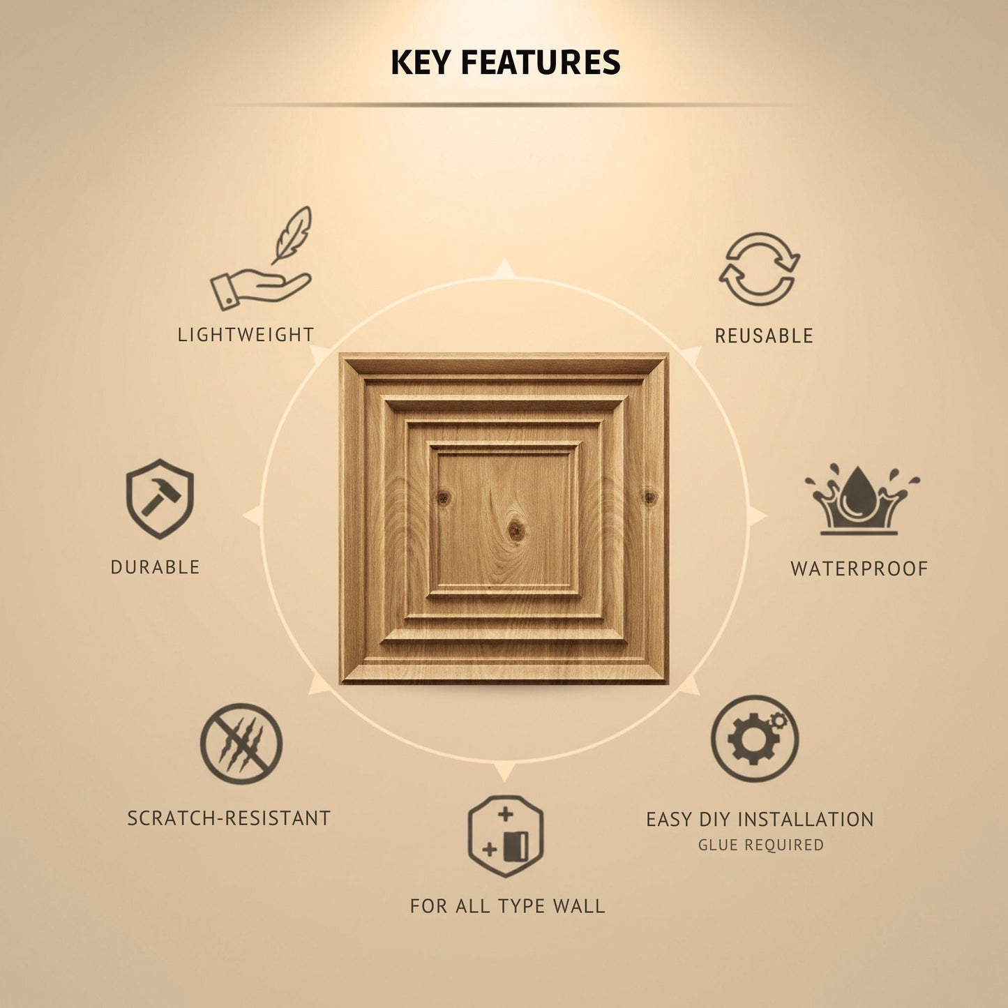 Beechwood 3D Wall Panels Accent Design2