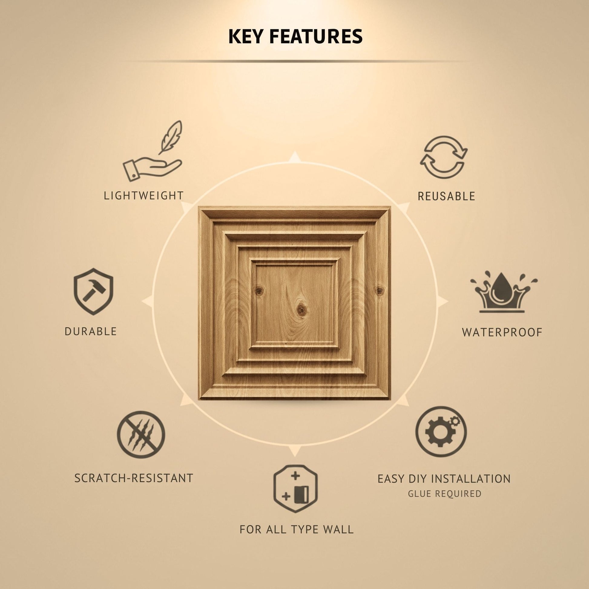 Beechwood 3D Wall Panels Accent Design2