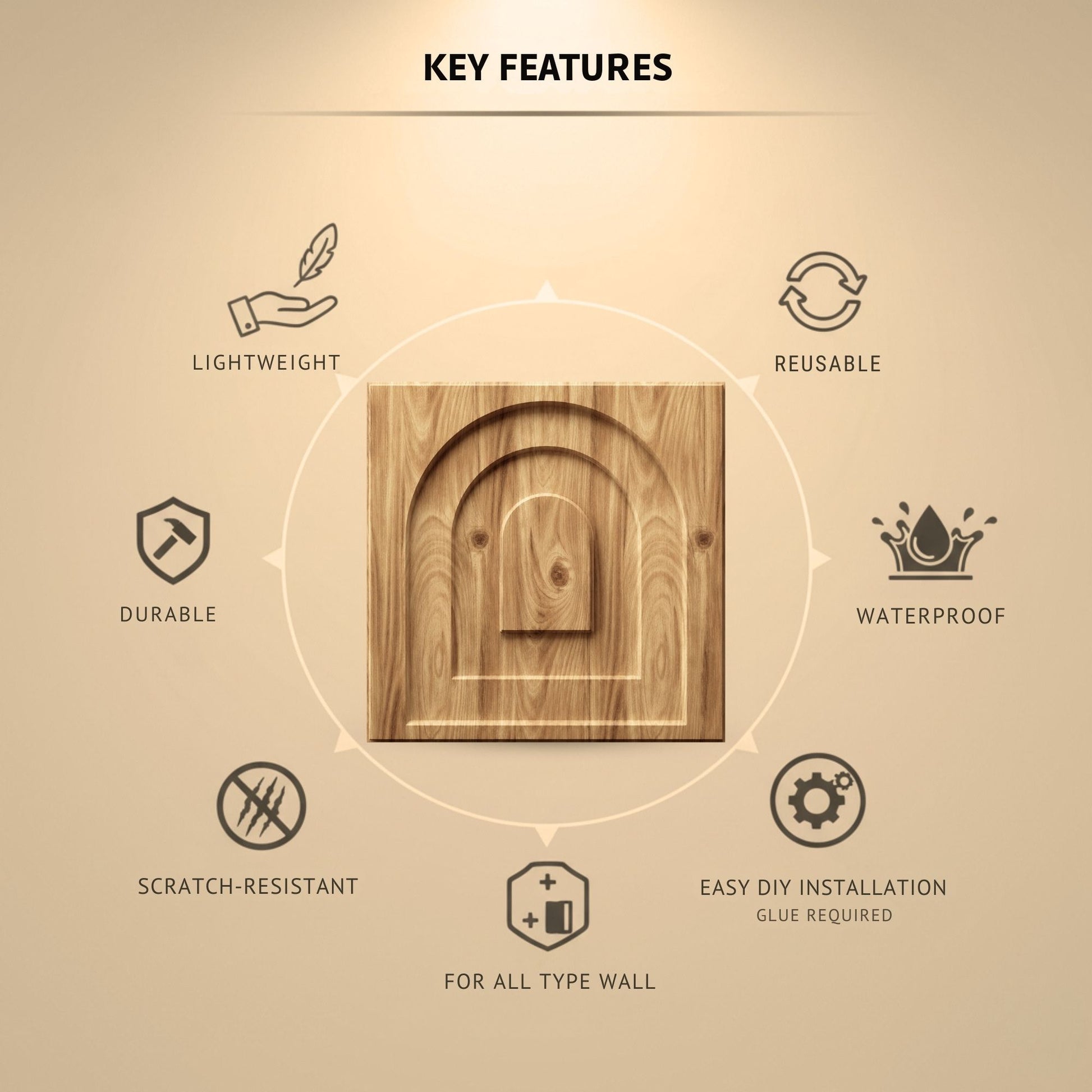 Beechwood Archi Design 3D Wall Panel-2