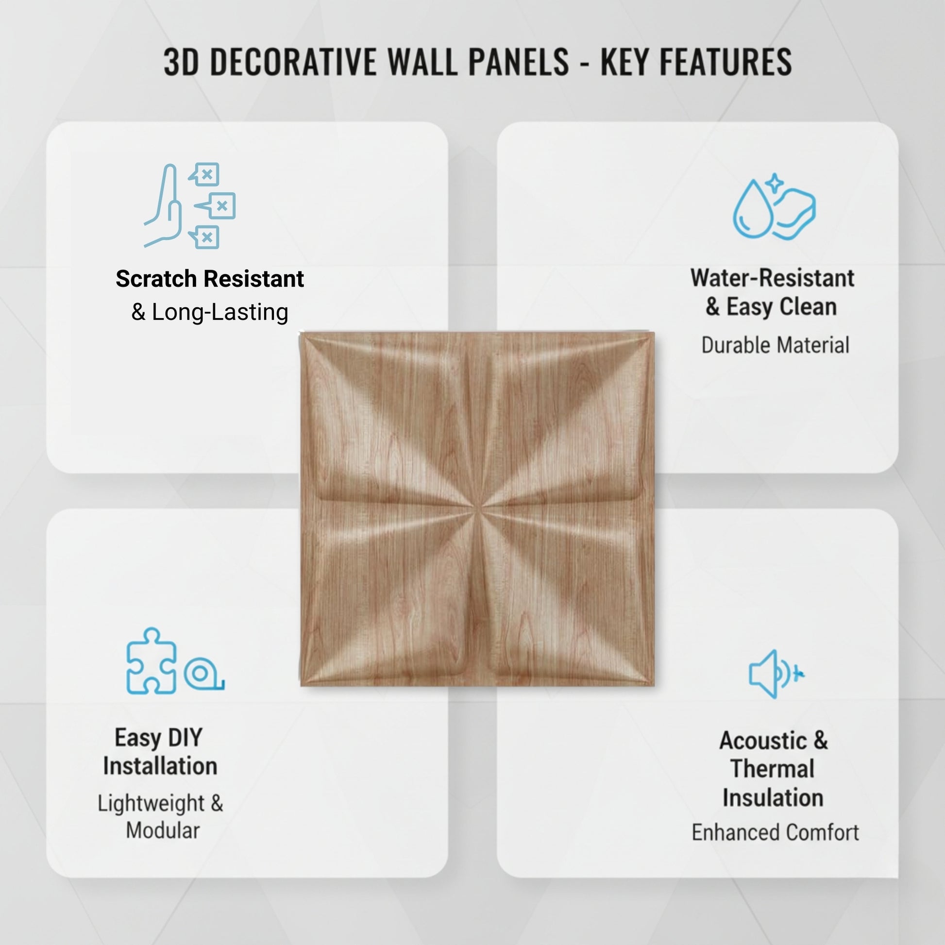 Beechwood Bloom Design 3D Wall Panel View-2