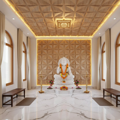 Beechwood Bloom Design 3D Wall Panel View