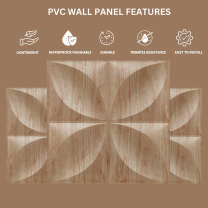 Beech Wood 3D Wall Panels Butterfly Design
