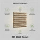 Beech Wood 3D Wall Panels Dune Design