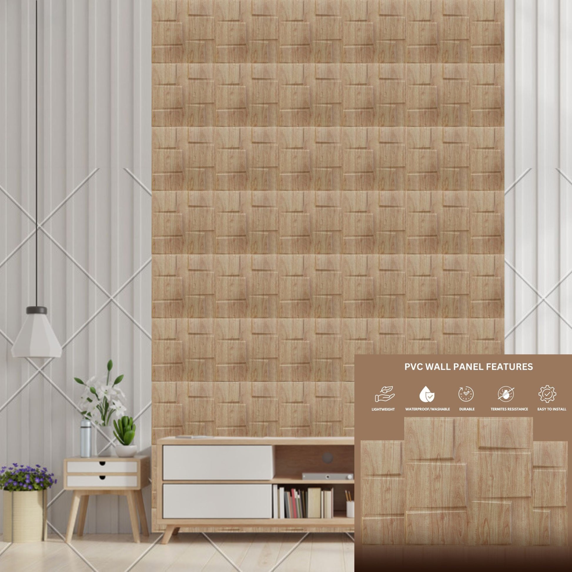 Beechwood Stream Design 3D Wall Panel-2