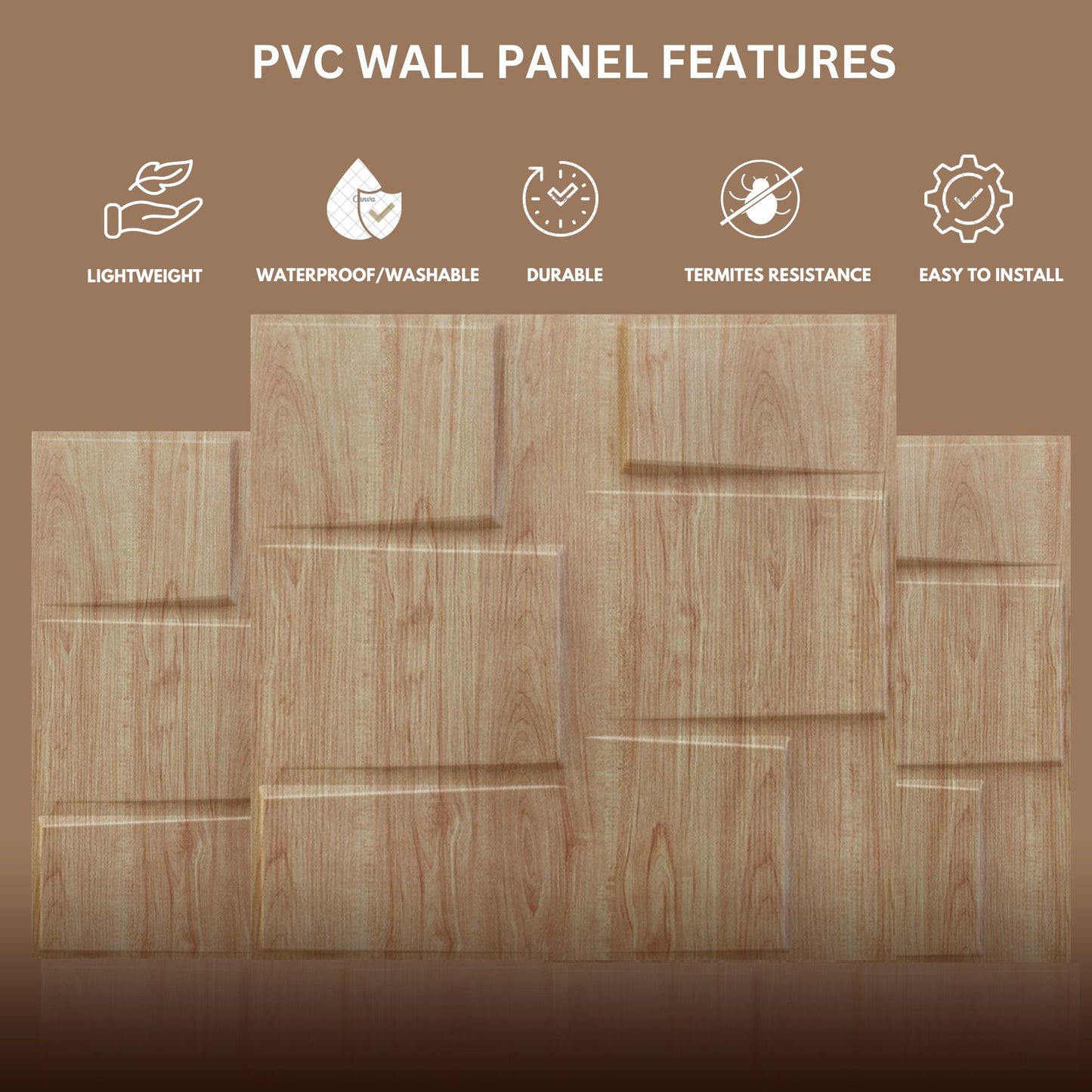 Beechwood Stream Design 3D Wall Panel-3