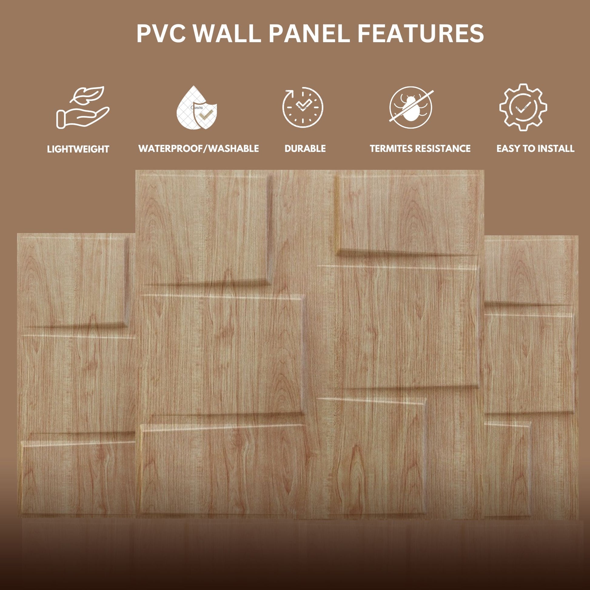 Beechwood Stream Design 3D Wall Panel-3