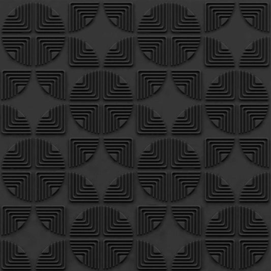Black Self Adhesive Panels Quarter Circle Design
