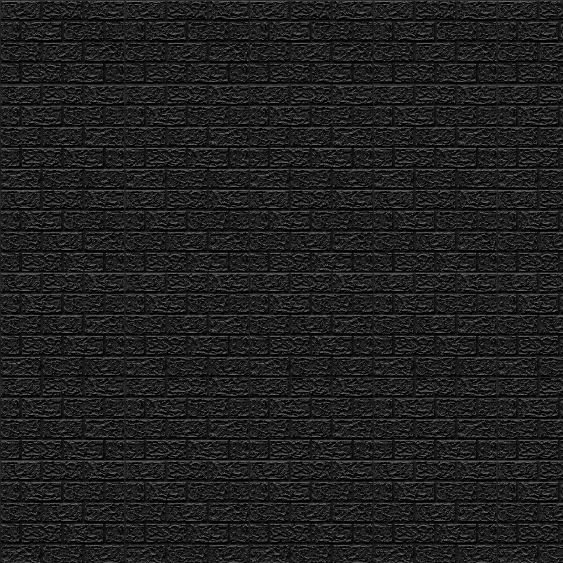 Black Self Adhesive 3D Panels Brick Design