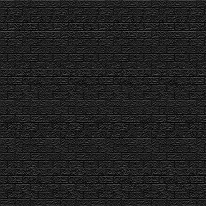 Matt Black Self Adhesive 3D Panels Brick Design