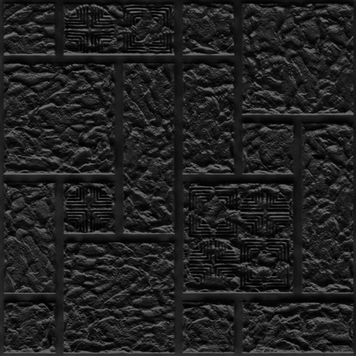3D Self Adhesive Wall Panel - Abstract Design 50 x 50 cm