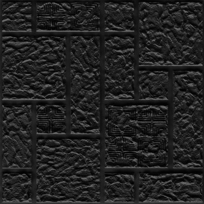 Black Self Adhesive Wall Panels Abstract Design