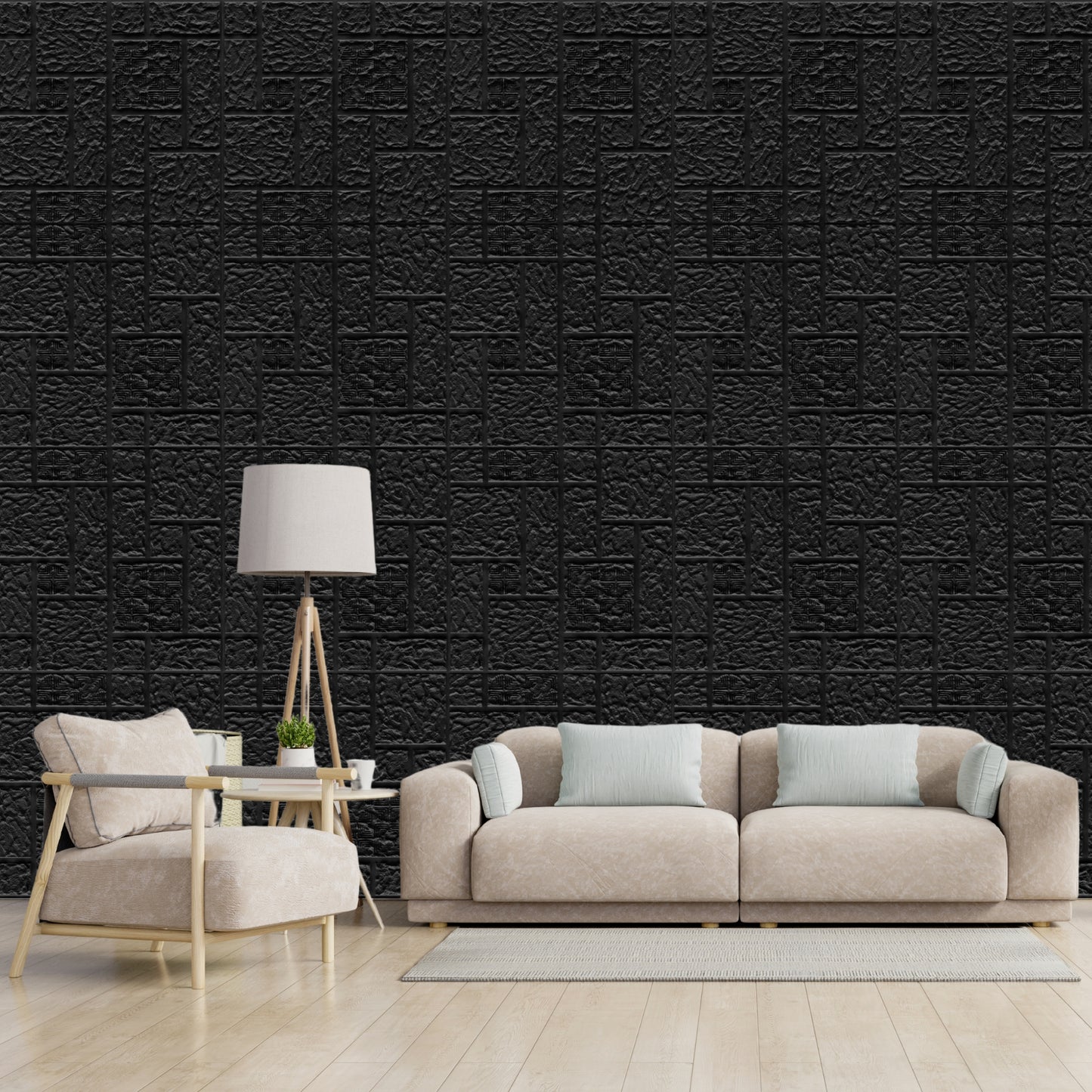 3D Self Adhesive Wall Panel - Abstract Design 50 x 50 cm