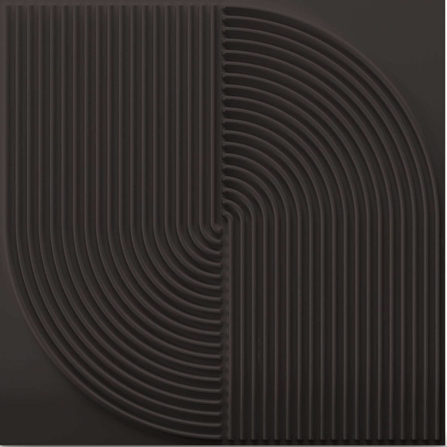 Black Self Adhesive Panels Circle Design