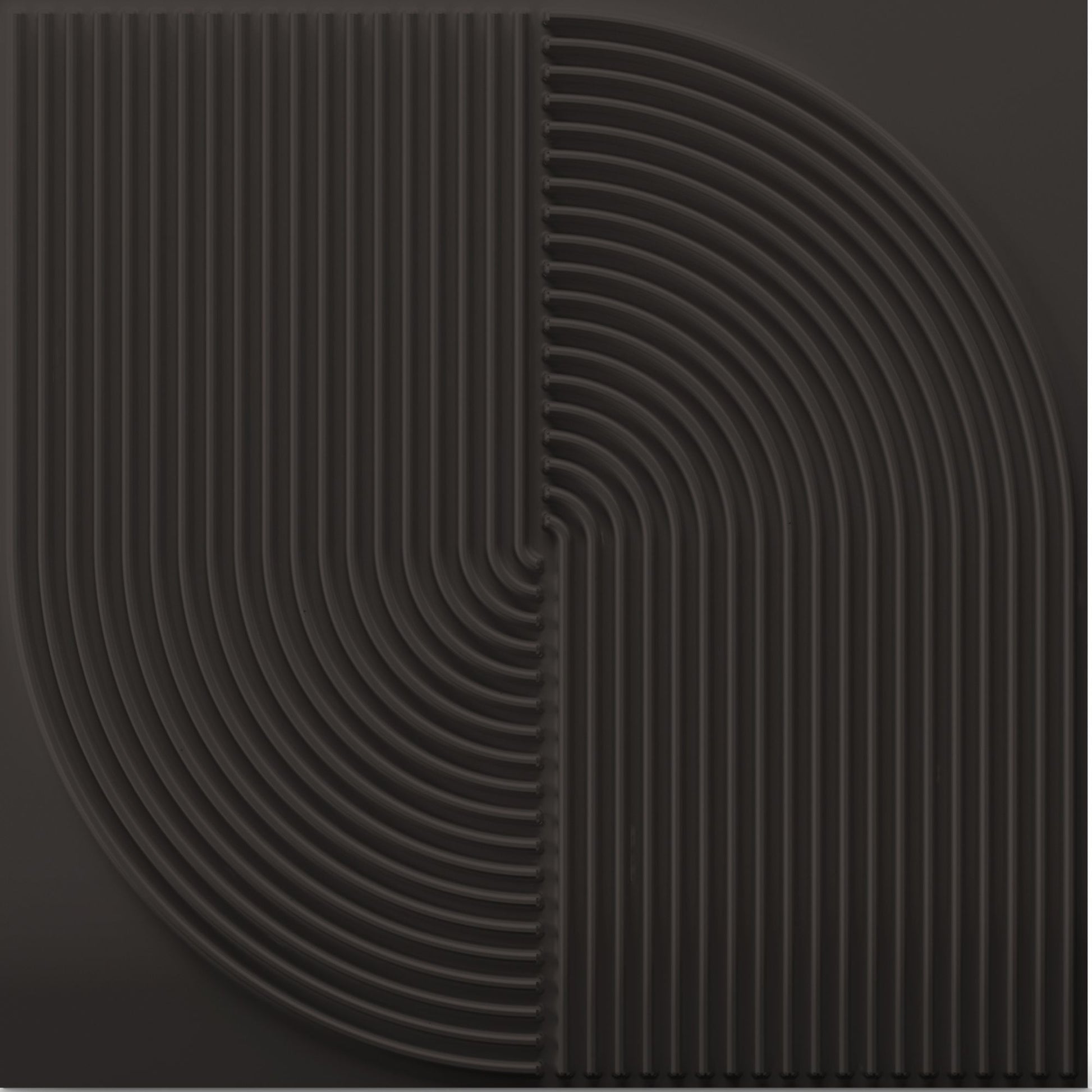 Black Self Adhesive Panels Circle Design