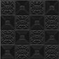 Black Self Adhesive Wall Panels Flower Design