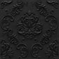 Classic Black Self Adhesive Panels Damask Design
