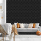 Black Self Adhesive Wall Panels Flower Design
