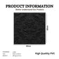 Classic Black Self Adhesive Panels Damask Design
