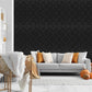 Classic Black Self Adhesive Panels Damask Design
