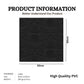Matt Black Self Adhesive Panels Hand Fan Design