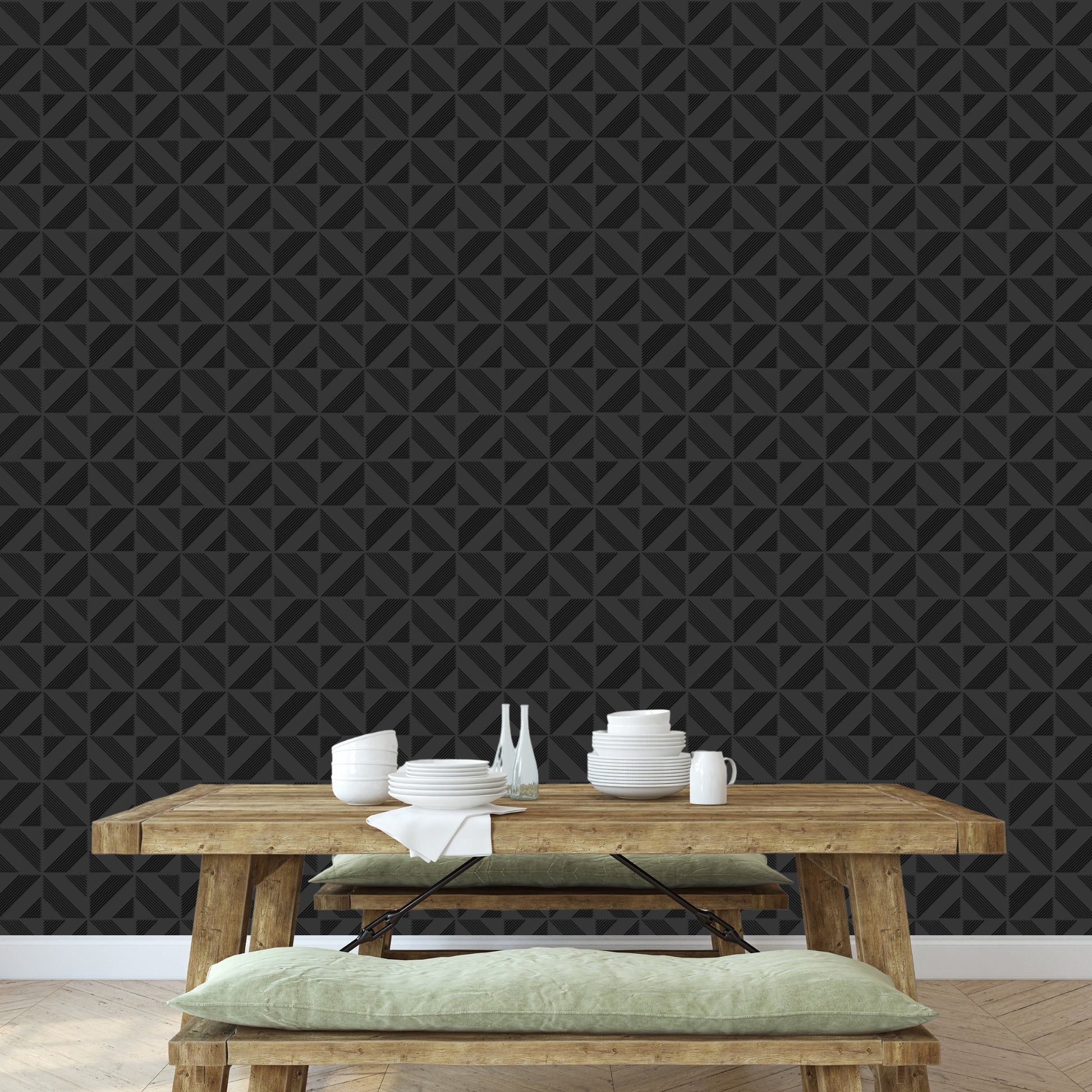 Black Self Adhesive Panels triangle Design